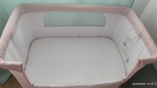 Cuna colecho bebé rosa