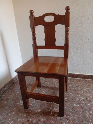 Mesa madera maciza + 8 sillas