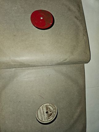 Lote discos pizarra antiguos