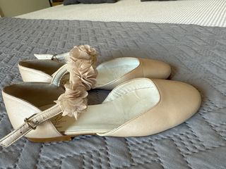 Zapatos niña piel rosa claro 34