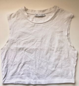 Top Zara blanco 