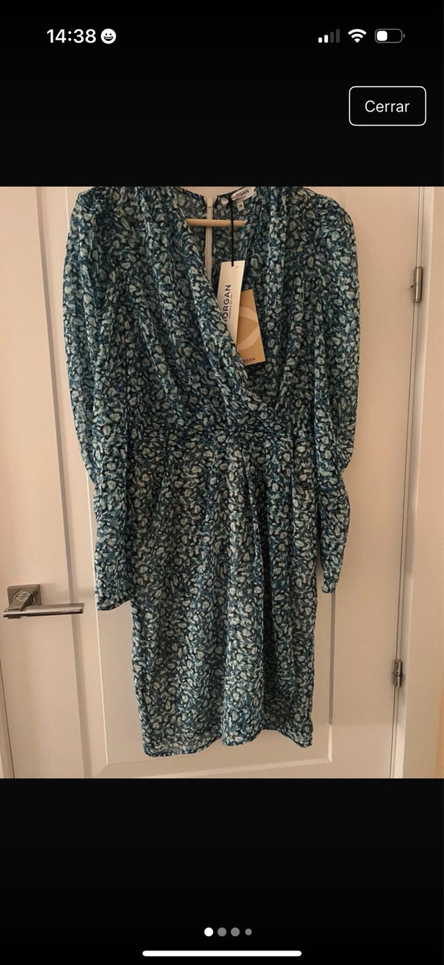 Vestido Morgan S - Azul/Verde