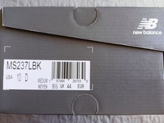 Zapatillas New Balance 237 talla 44 negro