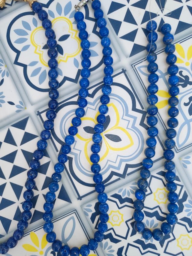 Collana lapislazzuli - 3 pezzi diversi blu