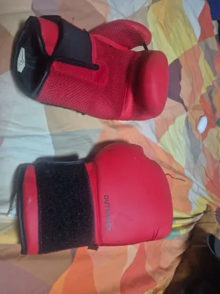 Guantes boxeo 12oz rojos