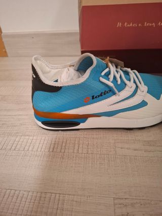 Zapatillas Lotto Leggenda - Azul y Blanco