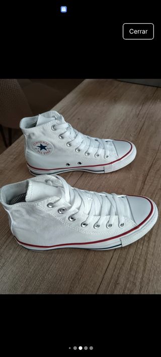 Converse blancas altas