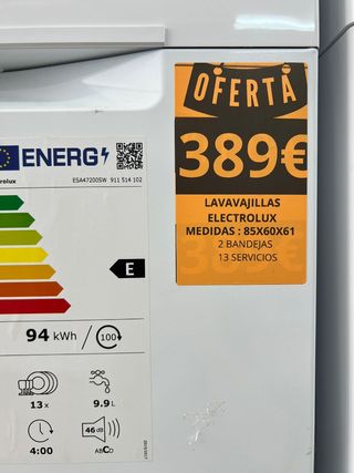 Lavavajillas Electrolux - Oferta