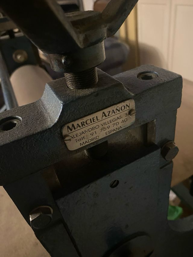 Torculo de grabado Marciel Azañon 120x60.