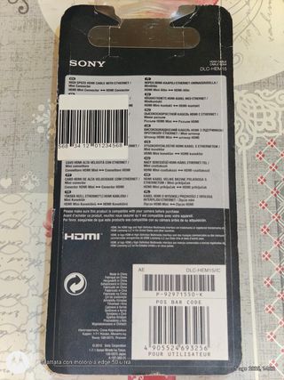 Cavo HDMI Mini Sony 1.5m