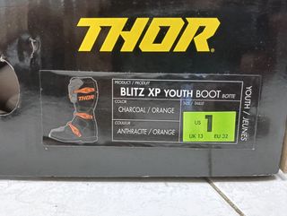 Scarpe da motocross Thor Blitz XP numero 32, nuovi