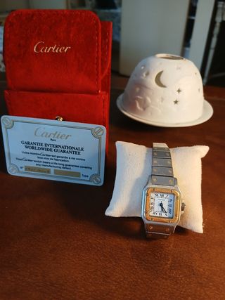 Reloj Cartier - Oro/Acero Modelo Santos