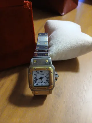 Reloj Cartier - Oro/Acero Modelo Santos Original