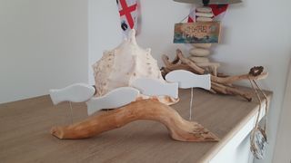 Compozione marinoa legno ceramica