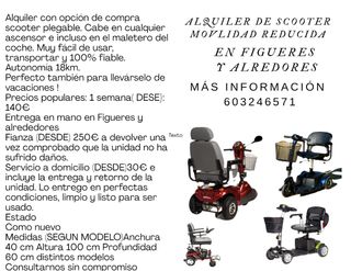  Alquiler de scooter movilidad reducida Figueres 