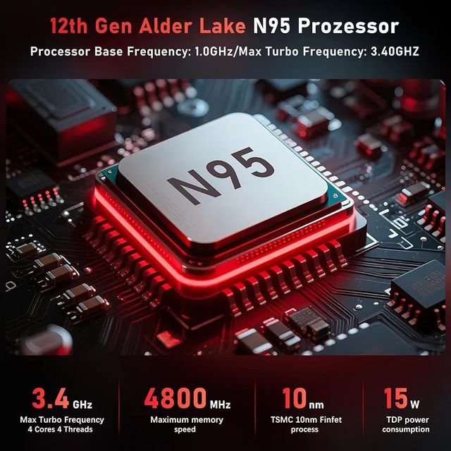 Mini PC blanco y plateado