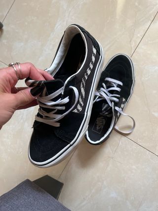 Vans Old Skool - zapatillas negras y blancas ante