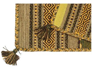 150x90 CM KILIM Verde Lavabile in Lavatrice