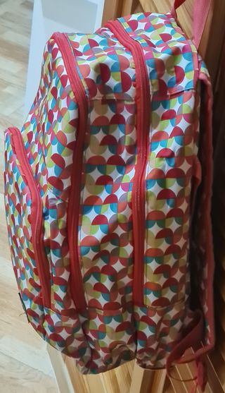 Mochila MR Wonderful Design multicolor + cuaderno.