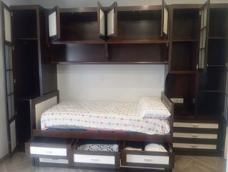 Mueble modular madera de castaño