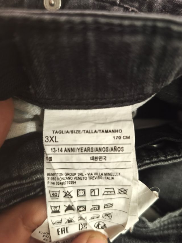 Jeans rotos niño Benetton 3XL