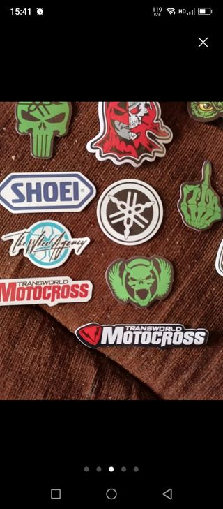 Pegatinas moto: Pack de pegatinas