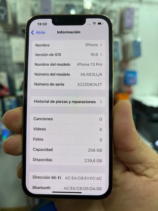 Fattura di garanzia iPhone 13 Pro Gold 256 GB/100% bat
