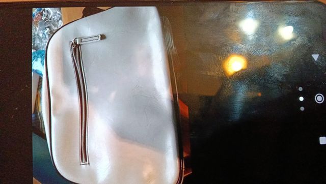 Bolso Bety blanco plateado