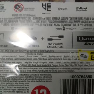Sherlock Holmes: Juego de Sombras - 4K UHD Blu-ray