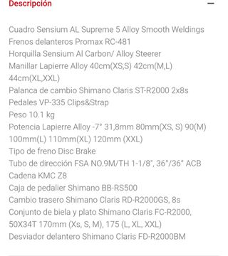 Bicicleta Lapierre Sensium AL 5