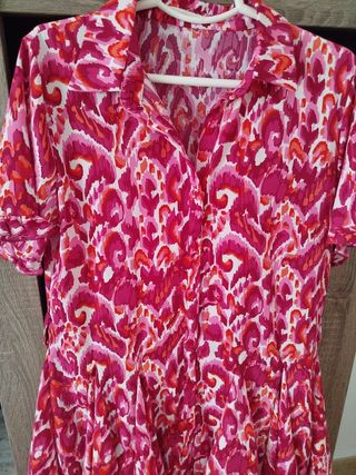 Vestido camisero estampado sin estrenar