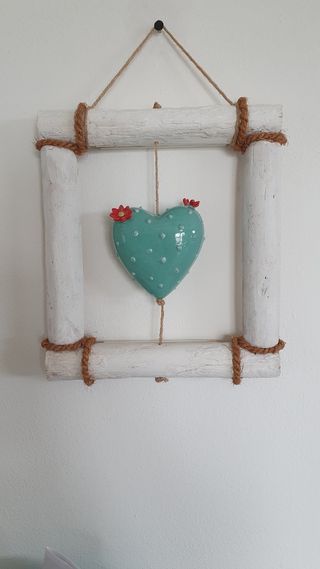 Quadro cuore cactus - Decorazione murale
