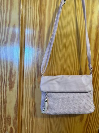 Bolso bandolera pelo negro-amarillo