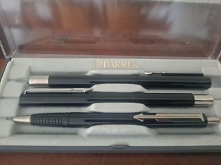 Set Bolígrafos Parker: Pluma, Bolígrafo y Portamin
