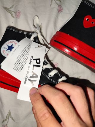 Converse Comme des Garçons - rojas y negras