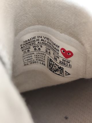 Converse Comme des Garçons - rojas y negras