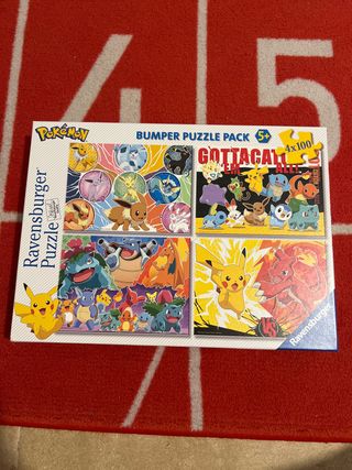 4x Puzzles Pokémon 100 piezas