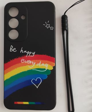 Funda Galaxy S24 - Negra con Arcoiris