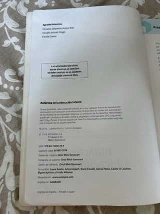 Didáctica de la educación infantil