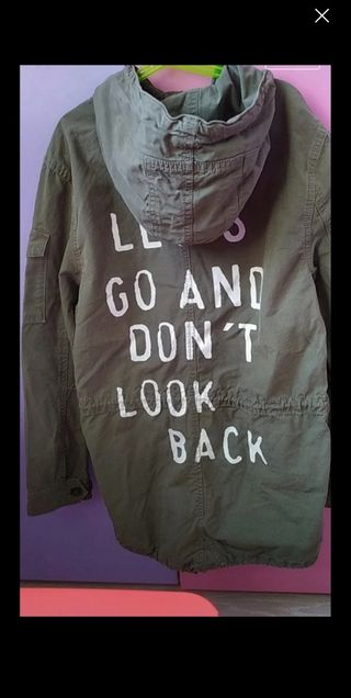 Parka bimbo verde 11-12 anni
