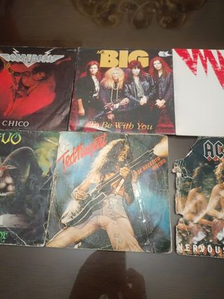 6 Singles Vinilo Hard Rock