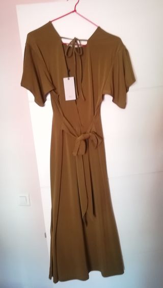 Vestido Sfera verde oliva, talla S