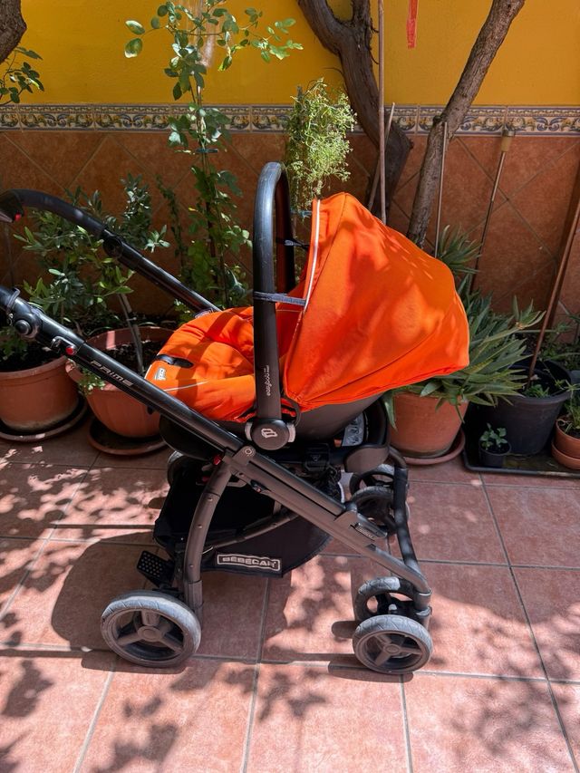 Bebecar 3 en 1: Cochecito bebé naranja