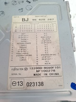 SISTEMA AUDIO / RADIO CD CHEVROLET EPICA (KL1_)