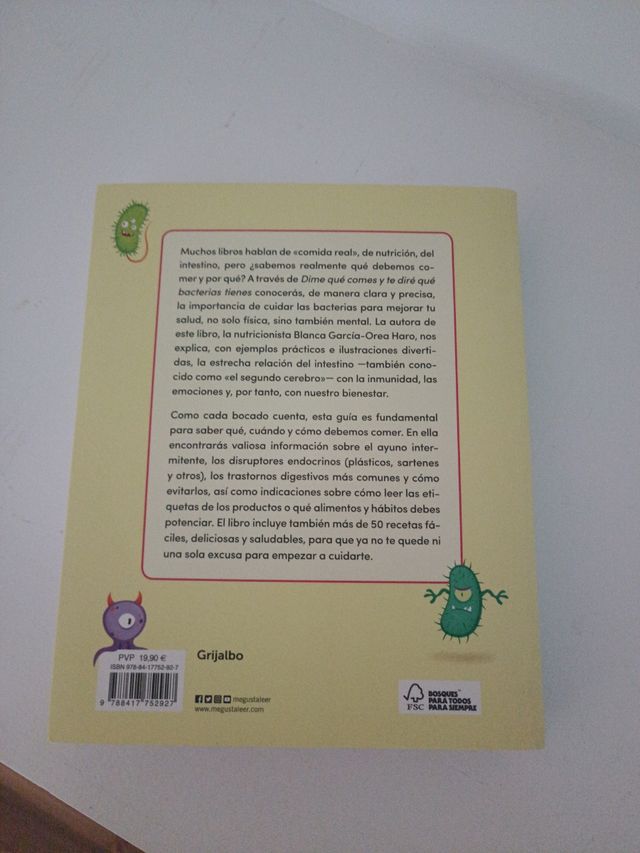 Libro Dime qué comes Blanca garcia-orea