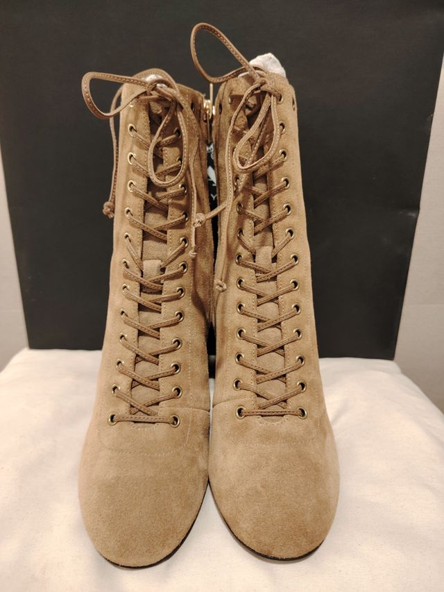 Botines Coach ante beige