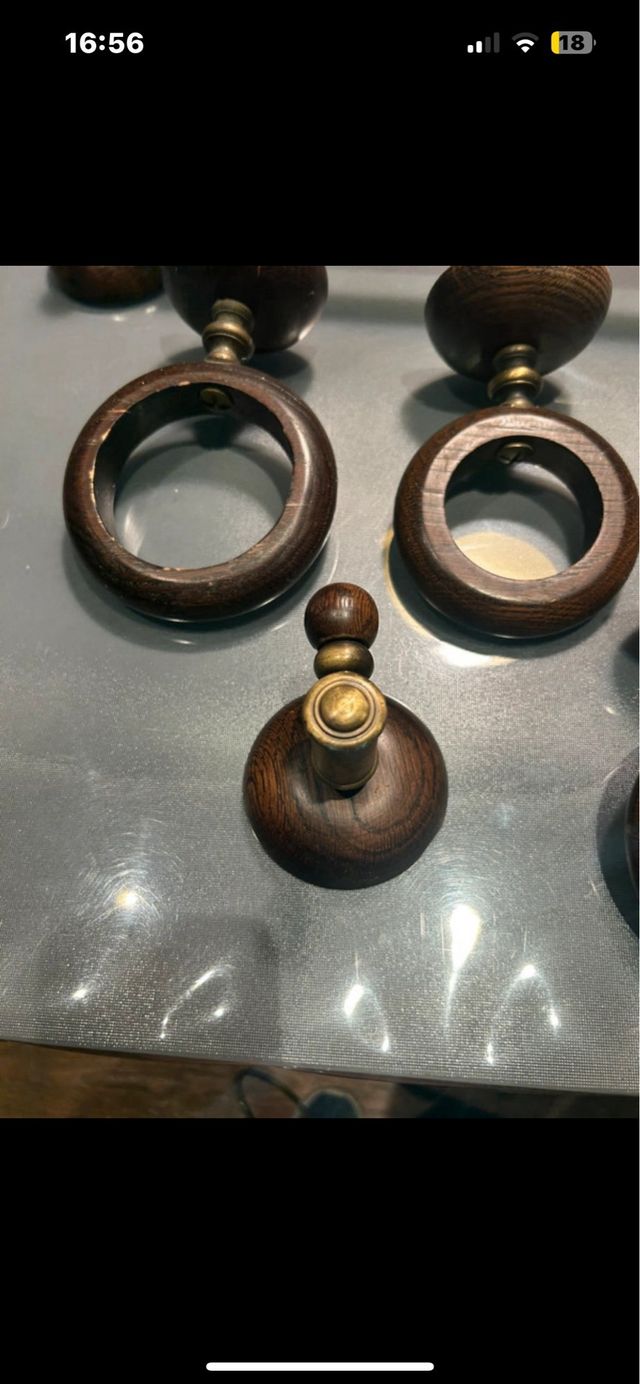 Accessori da bagno in legno - set da 8 pezzi