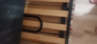 Sofa cama plegable - Azul beige con estampado