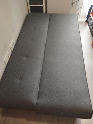 Sofá cama gris - 2 plazas