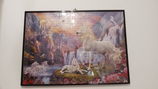 Puzzle Unicorni Incorniciato